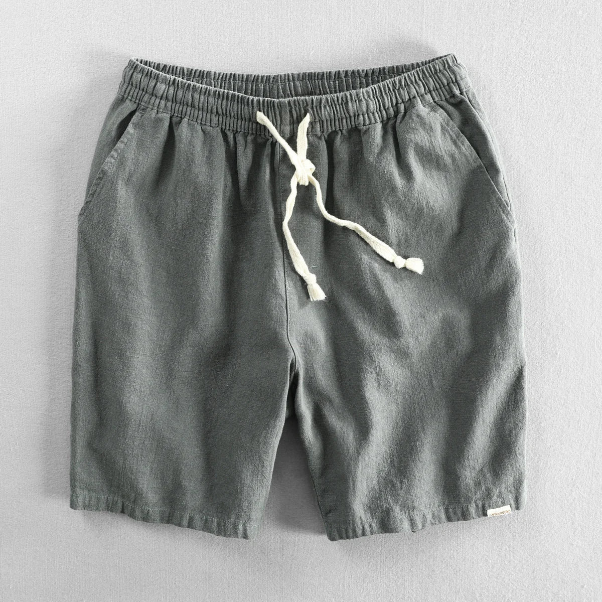 Torvello | Men’s Cotton Linen Drawstring Shorts