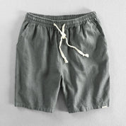 Torvello | Men’s Cotton Linen Drawstring Shorts