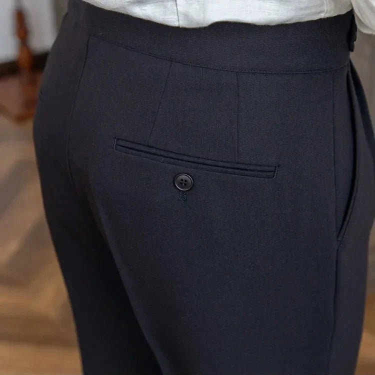 Naples | Men’s High-Waist Straight-Leg Trousers