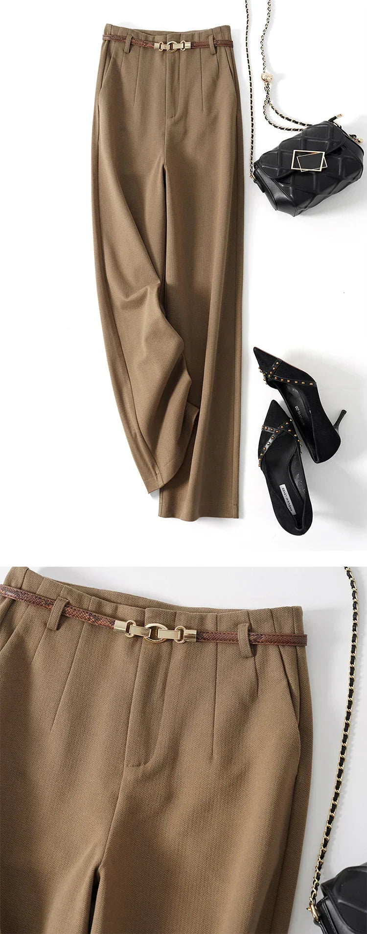 Aurelia | Women’s High-Waist Wide-Leg Trousers