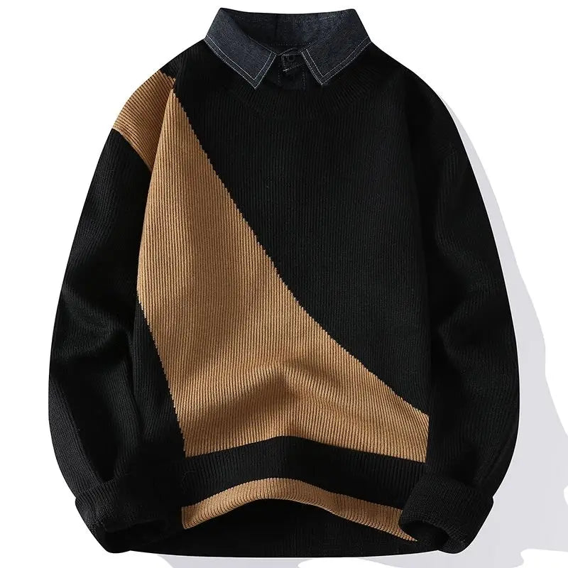 Men's Layered-Look Sweater