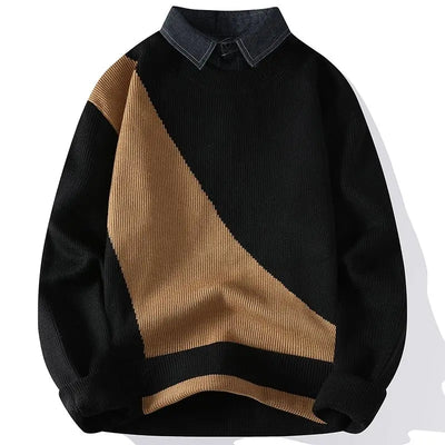 Men's Layered-Look Sweater