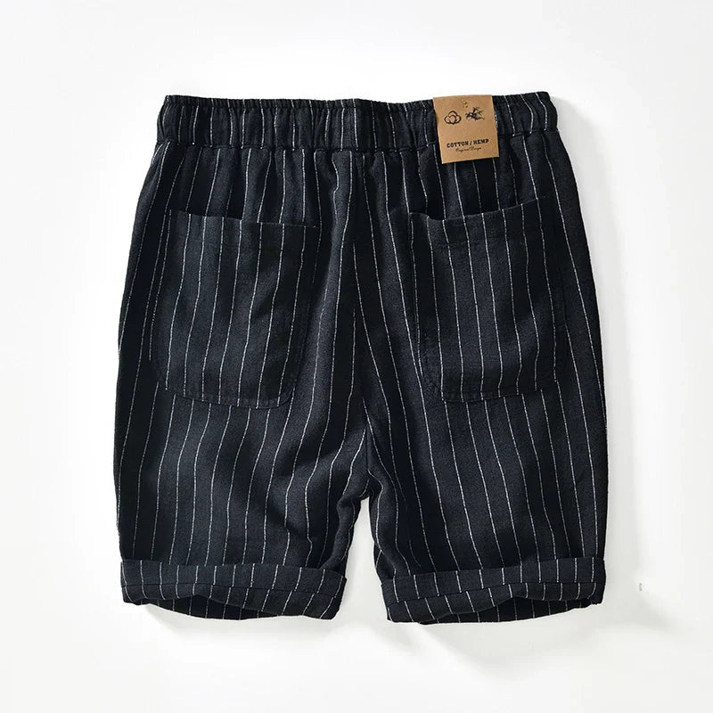 Torvello | Men’s Striped Drawstring Shorts