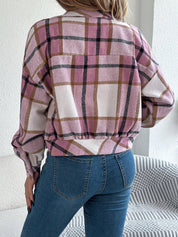 Lunara | Women’s Cropped Plaid Jacket