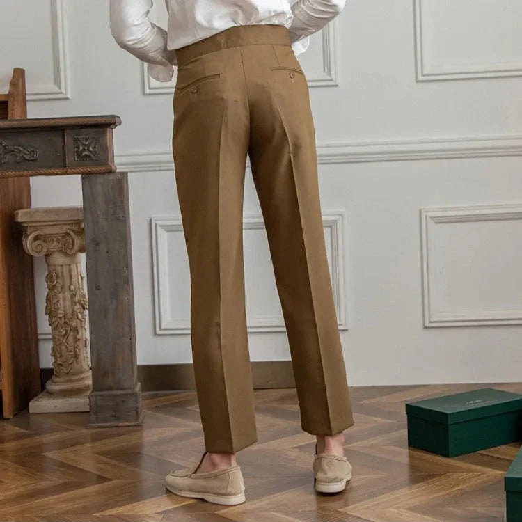 Naples | Men’s High-Waist Straight-Leg Trousers