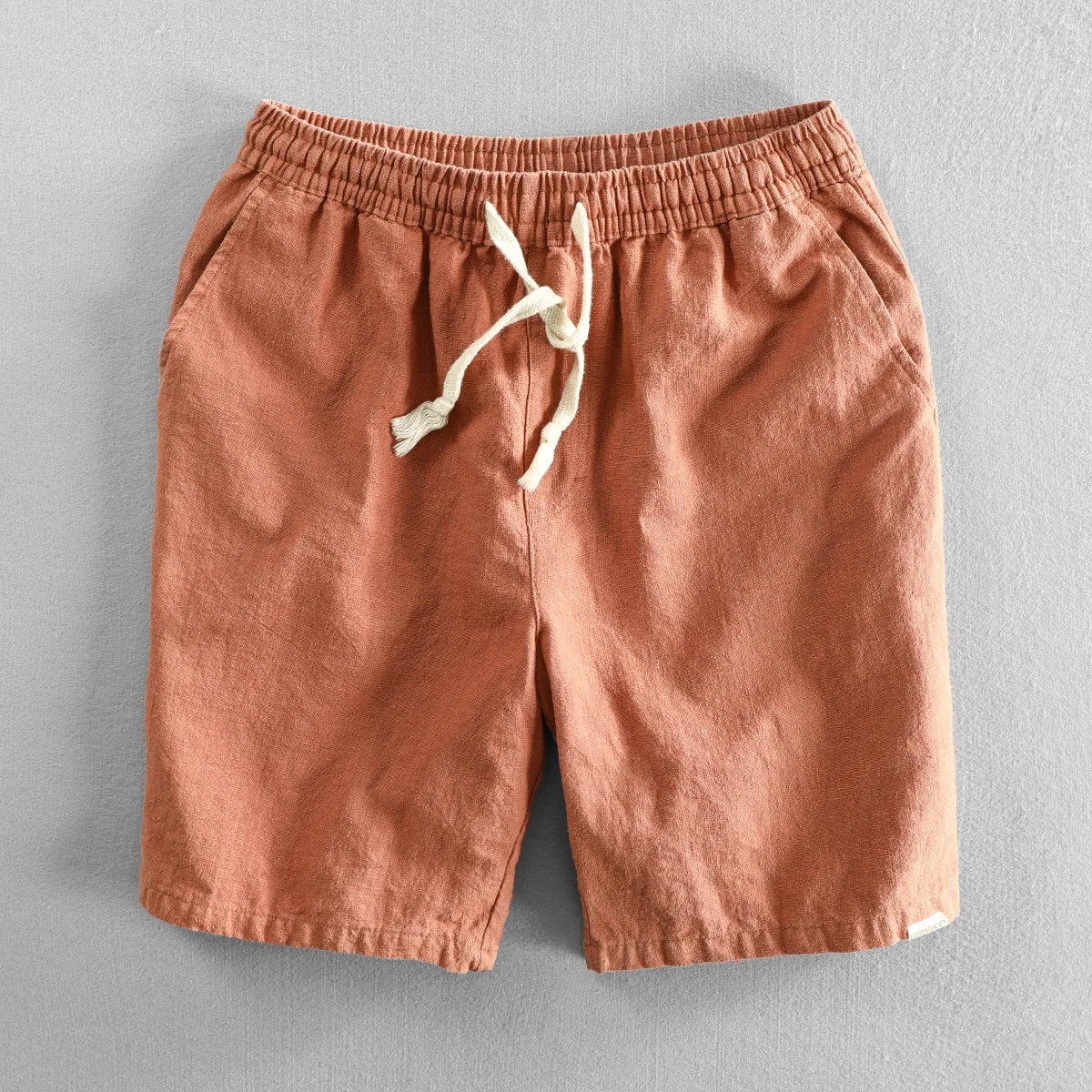 Torvello | Men’s Cotton Linen Drawstring Shorts
