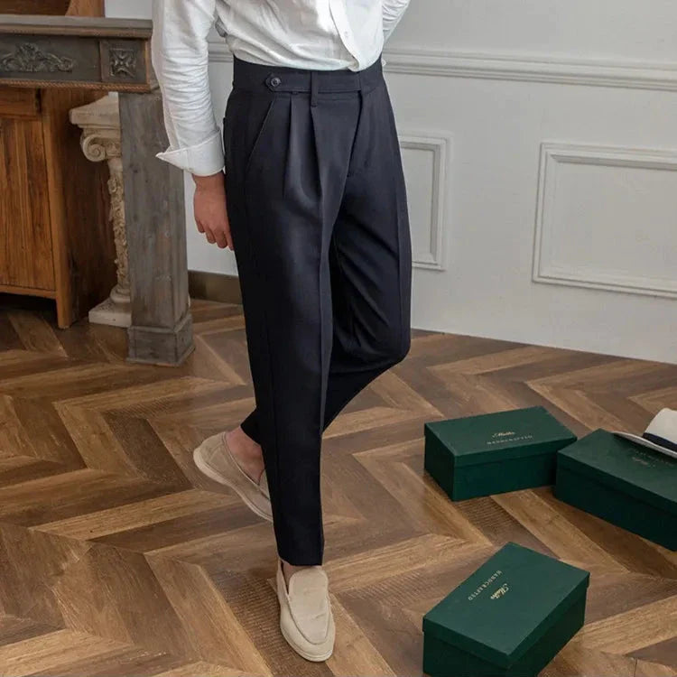 Naples | Men’s High-Waist Straight-Leg Trousers