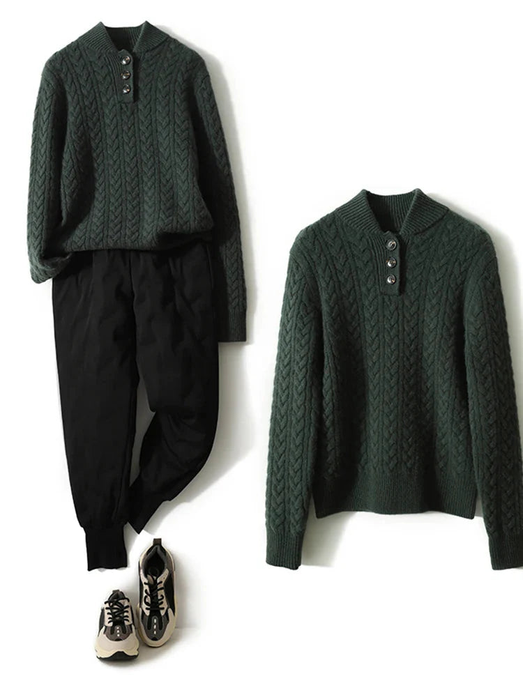 Arden - Women’s Cashmere Cable Knit Sweater