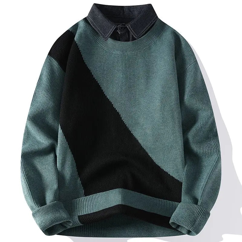 Men's Layered-Look Sweater