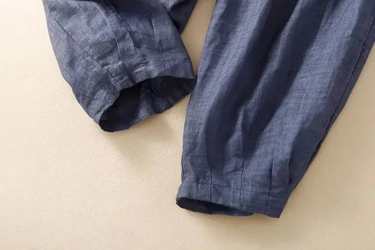 Lunara - Women’s Linen Tapered Pants