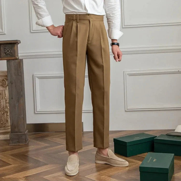Naples | Men’s High-Waist Straight-Leg Trousers