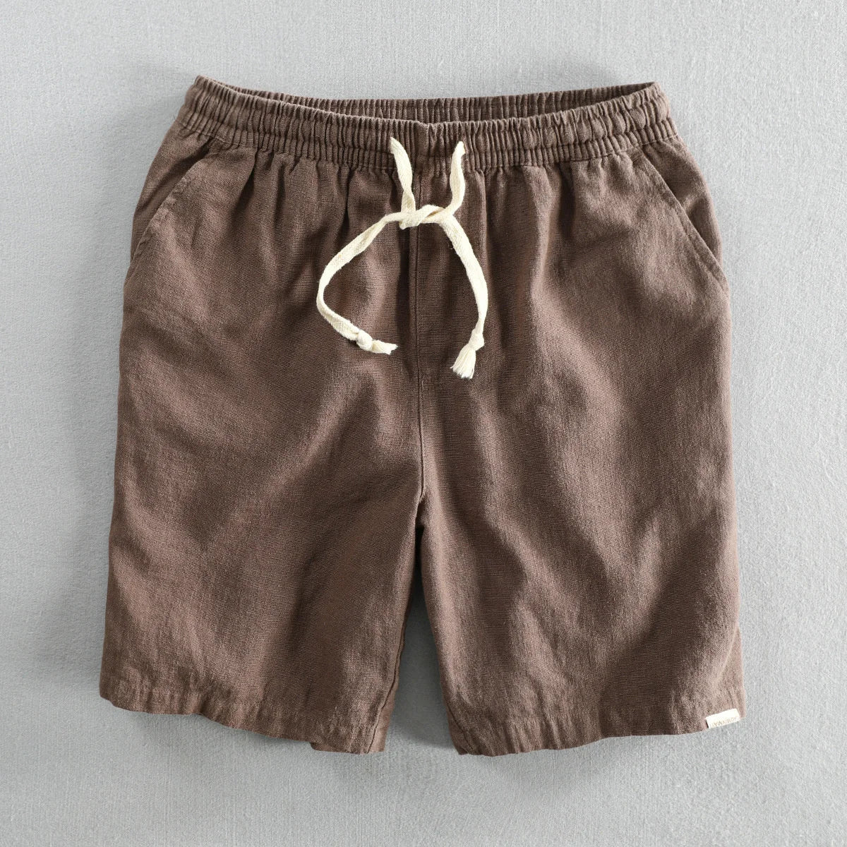 Torvello | Men’s Cotton Linen Drawstring Shorts