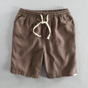 Torvello | Men’s Cotton Linen Drawstring Shorts