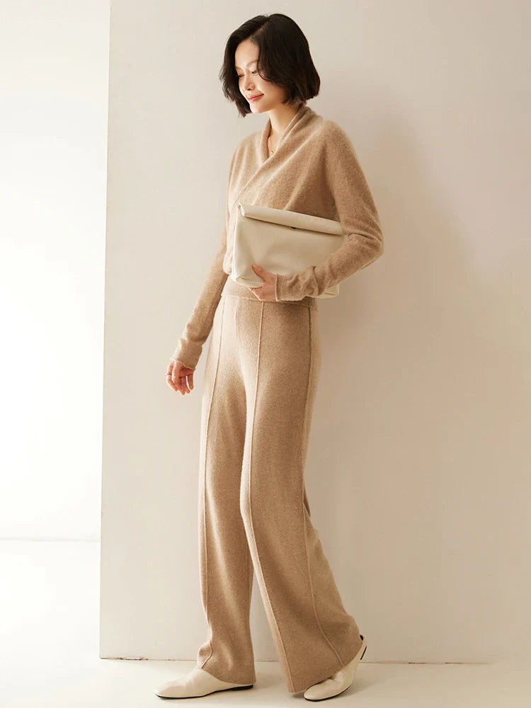 Elvoro | Cashmere Crossover Collar Sweater