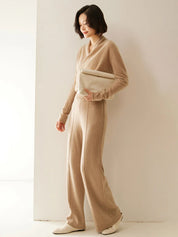 Elvoro | Cashmere Crossover Collar Sweater