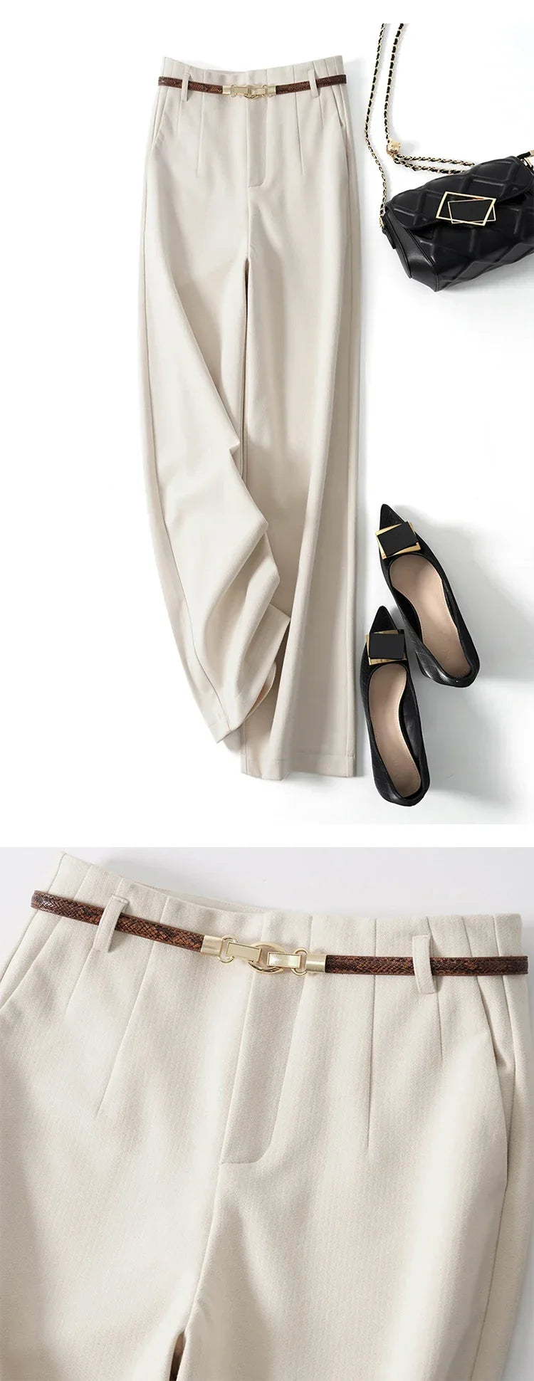 Aurelia | Women’s High-Waist Wide-Leg Trousers