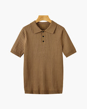 Rivello | Men’s Ribbed Cotton Polo Shirt