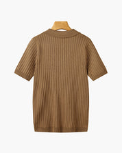 Rivello | Men’s Ribbed Cotton Polo Shirt