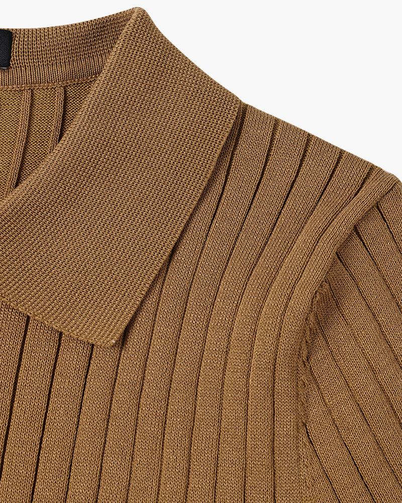 Rivello | Men’s Ribbed Cotton Polo Shirt