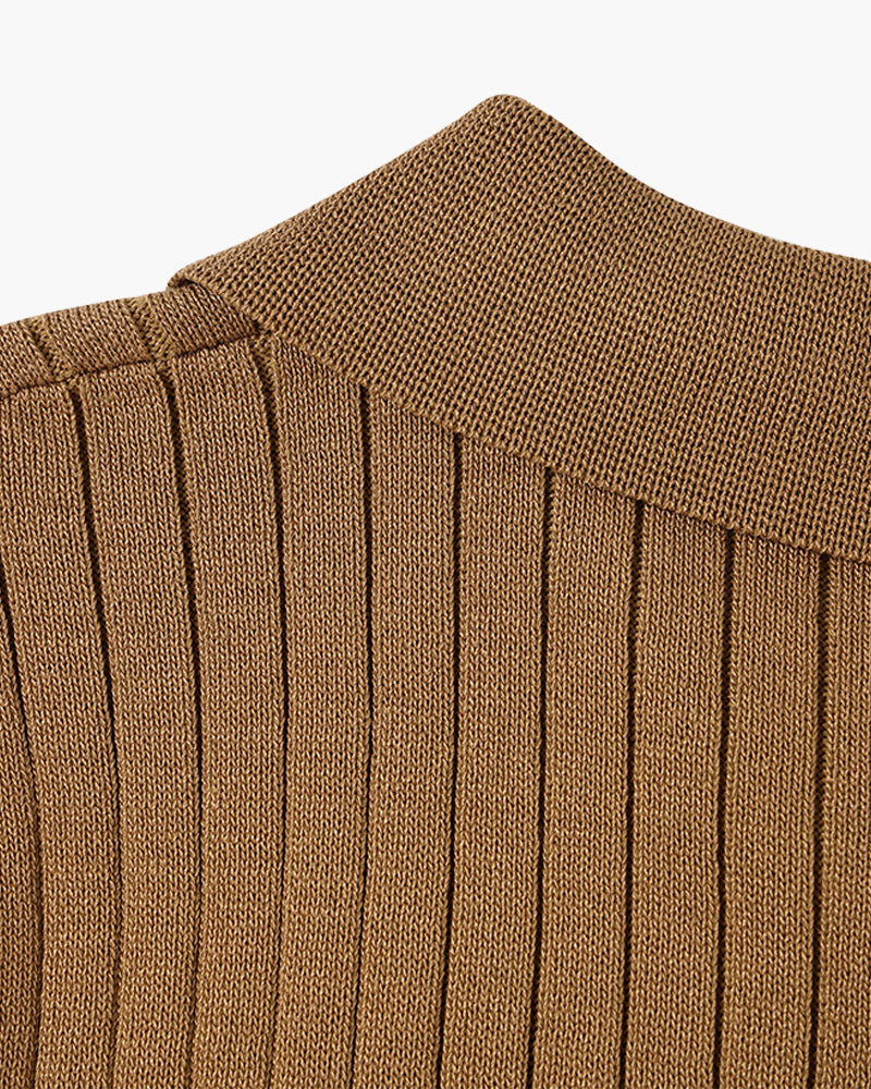 Rivello | Men’s Ribbed Cotton Polo Shirt