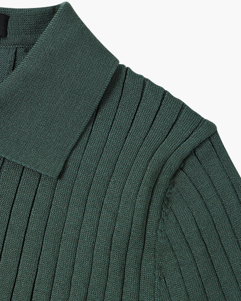 Rivello | Men’s Ribbed Cotton Polo Shirt