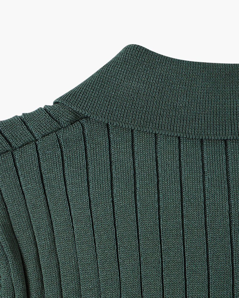 Rivello | Men’s Ribbed Cotton Polo Shirt