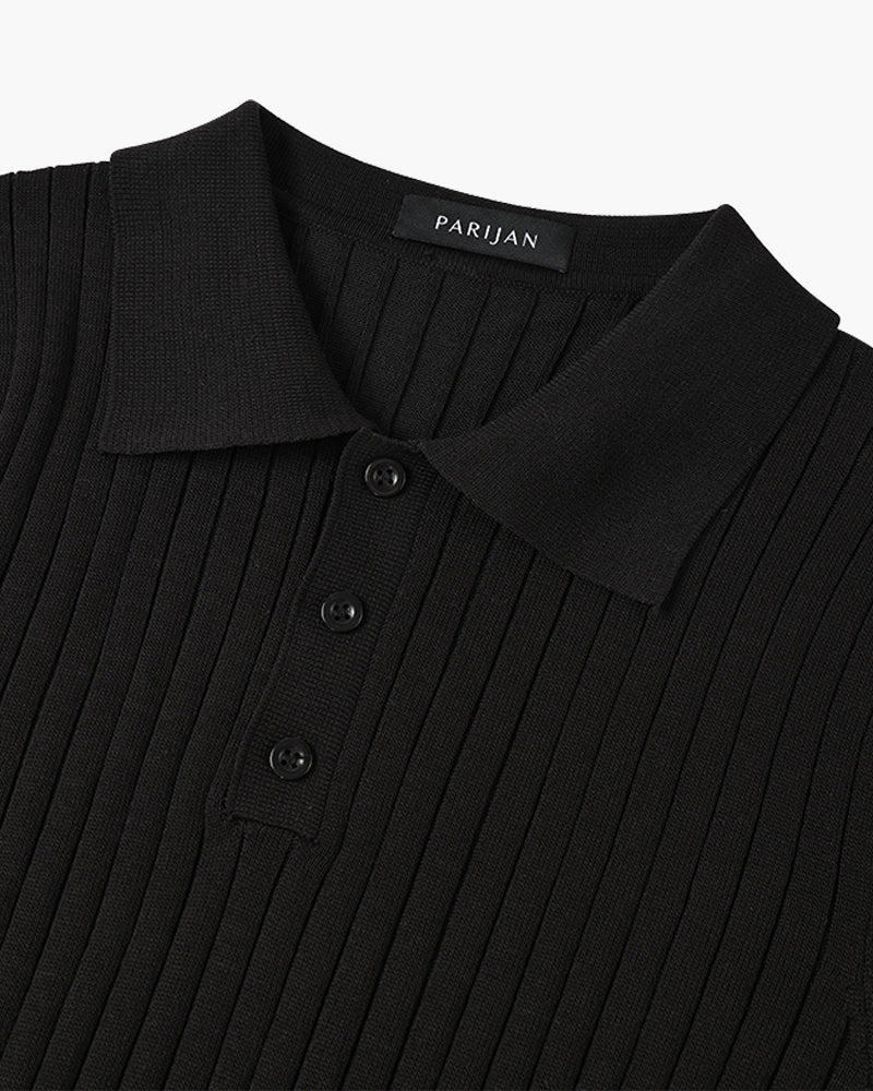 Rivello | Men’s Ribbed Cotton Polo Shirt