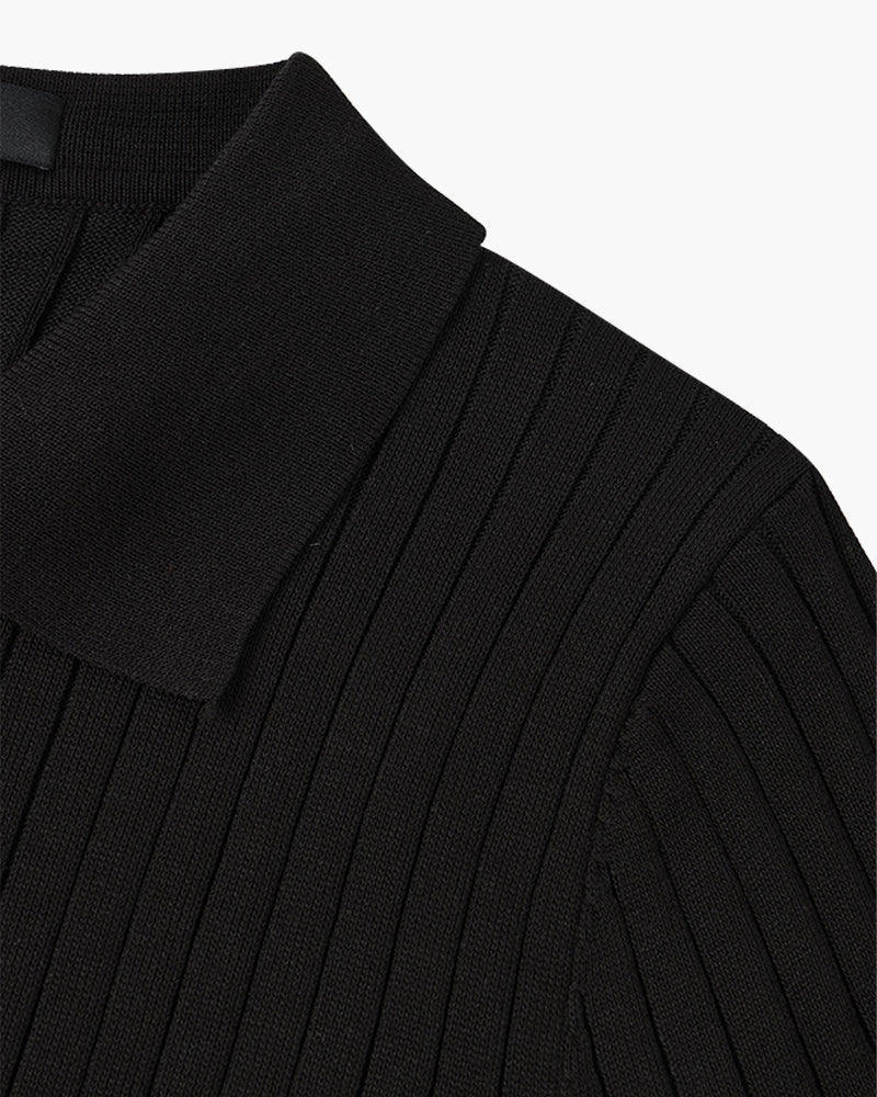 Rivello | Men’s Ribbed Cotton Polo Shirt