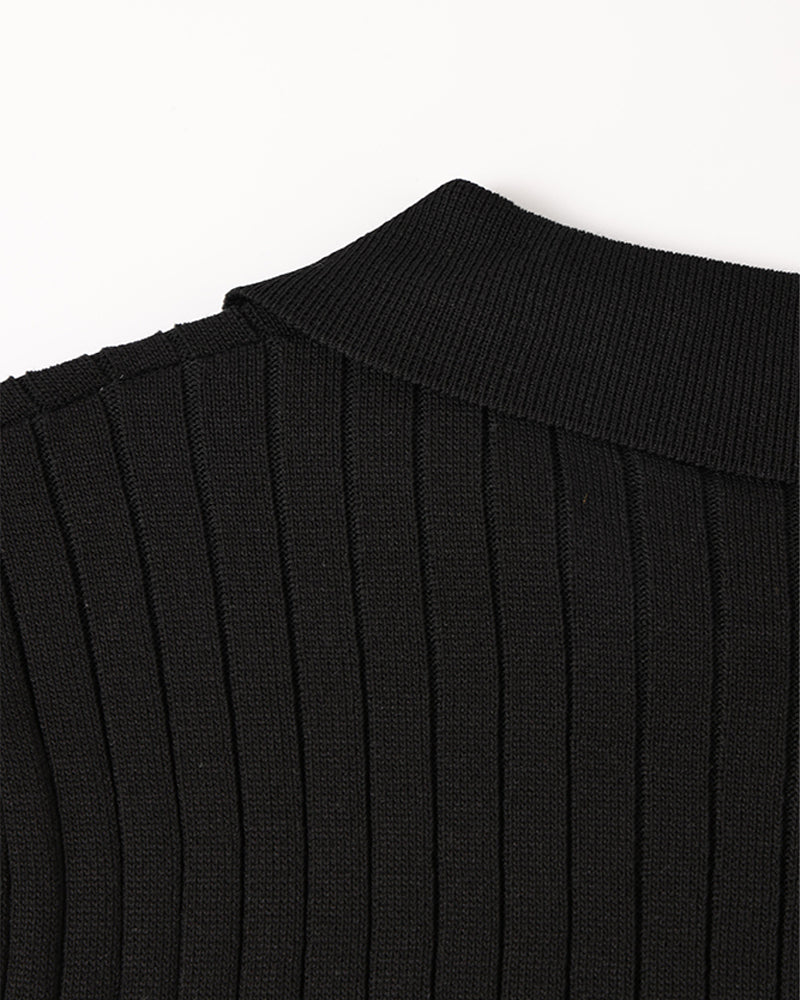 Rivello | Men’s Ribbed Cotton Polo Shirt