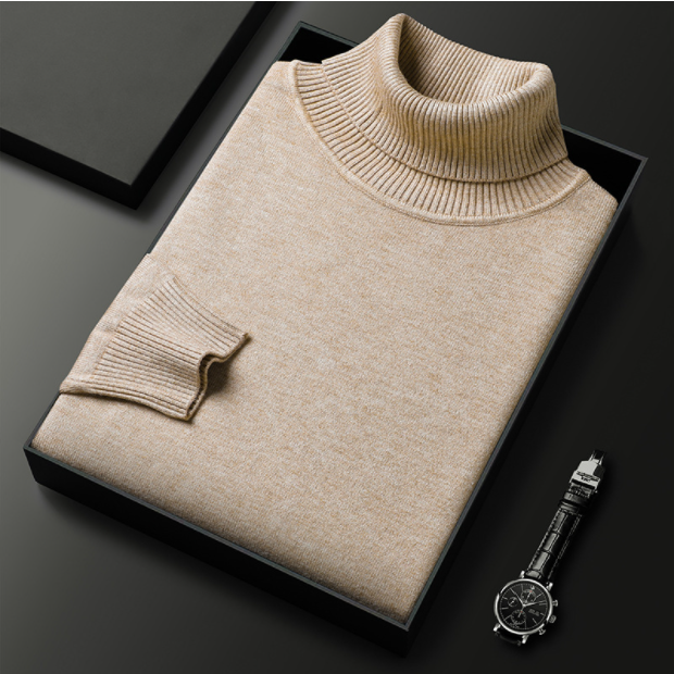 Emiel | Men’s Luxury Cashmere-Cotton Turtleneck