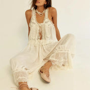 Aveline - Women’s Lace Trim Cotton Set