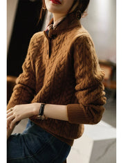 Arden - Women’s Cashmere Cable Knit Sweater