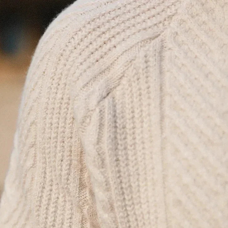 Velaro | Men’s Textured Knit Polo Sweater
