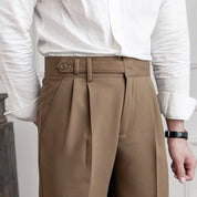 Naples | Men’s High-Waist Straight-Leg Trousers