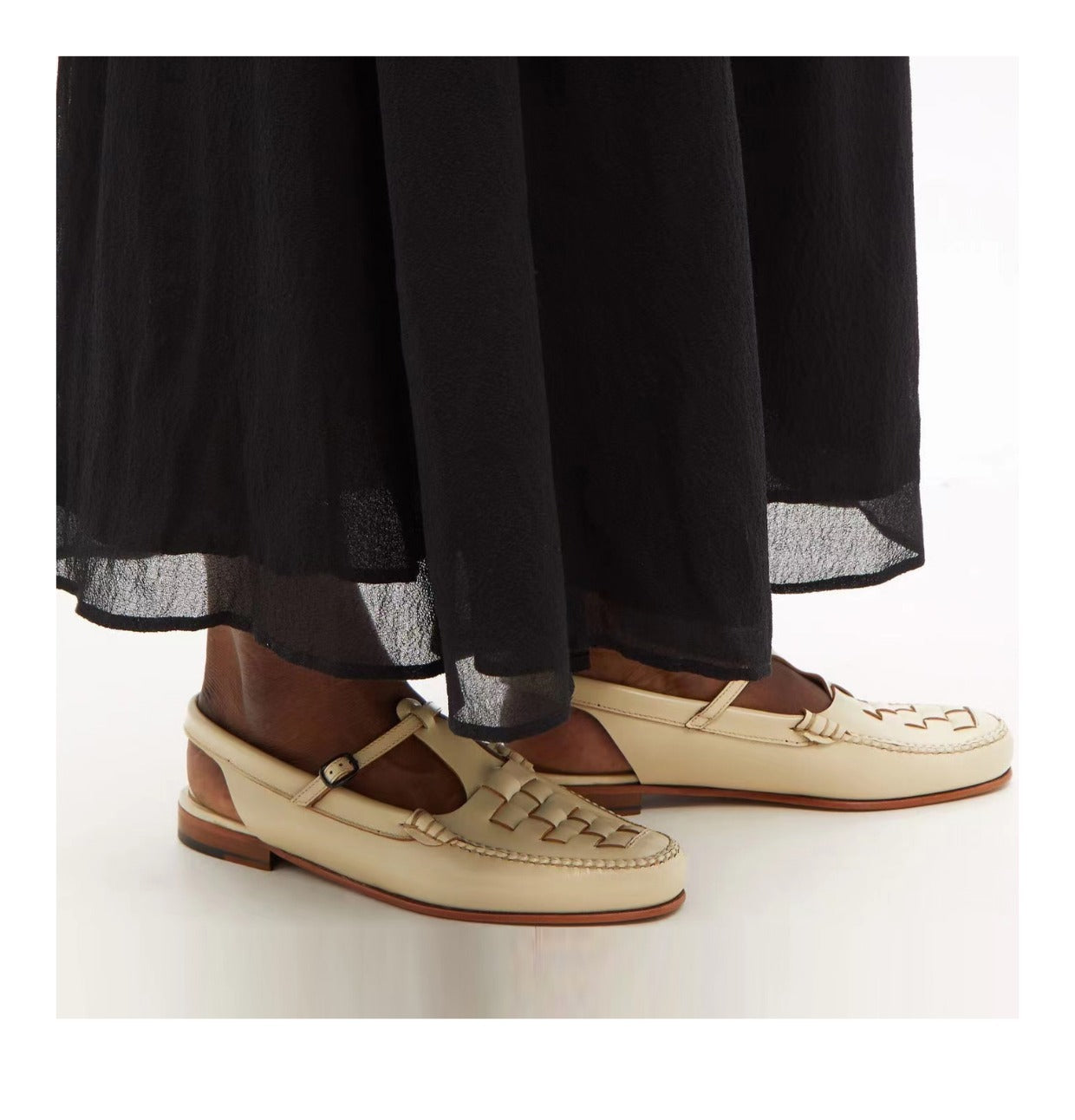 Bellara | Women’s Woven Leather Slingback Sandals