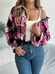 Lunara | Women’s Cropped Plaid Jacket