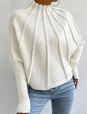 Averia | Women’s Batwing Knit Mock Neck Sweater