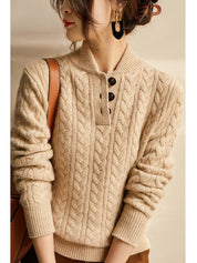 Arden - Women’s Cashmere Cable Knit Sweater