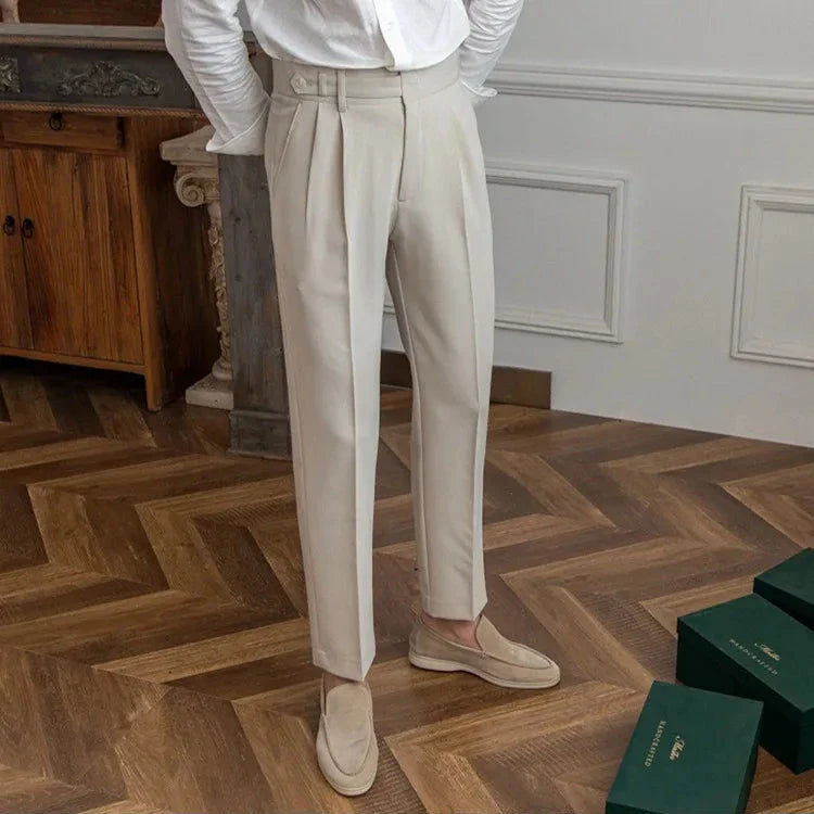 Naples | Men’s High-Waist Straight-Leg Trousers
