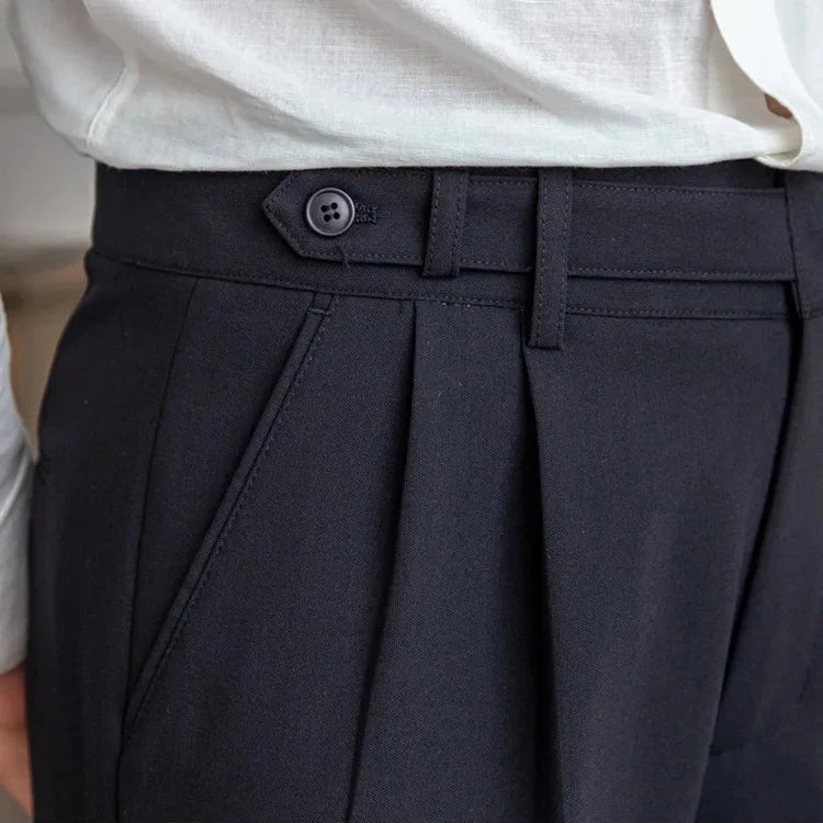 Naples | Men’s High-Waist Straight-Leg Trousers