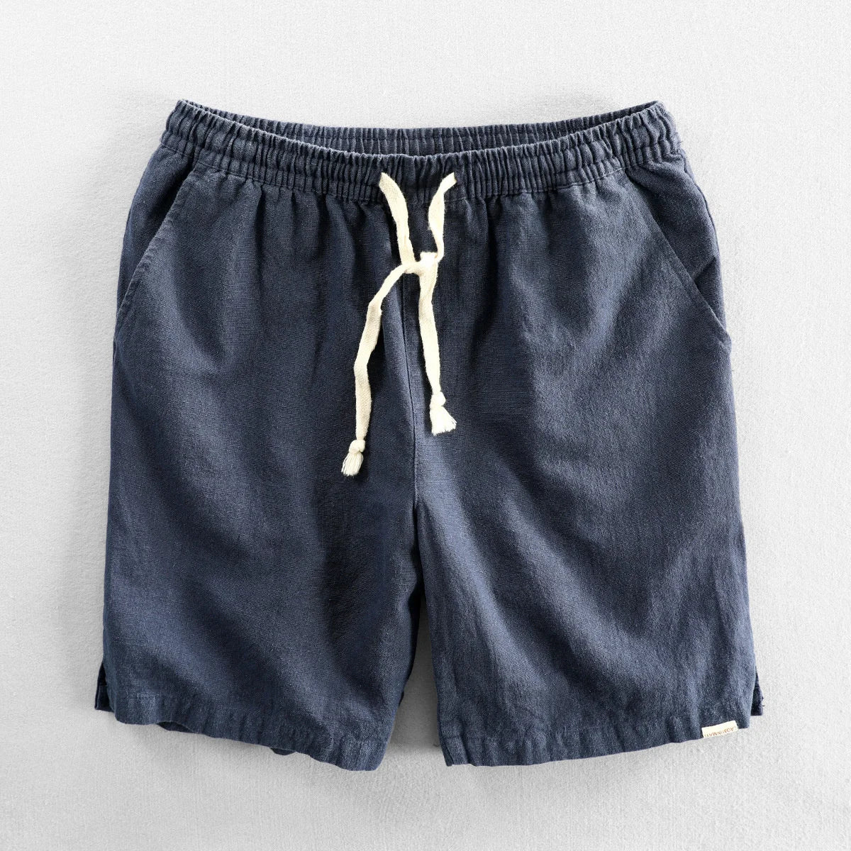 Torvello | Men’s Cotton Linen Drawstring Shorts