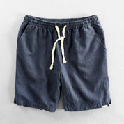 Torvello | Men’s Cotton Linen Drawstring Shorts