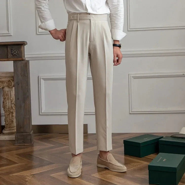 Naples | Men’s High-Waist Straight-Leg Trousers