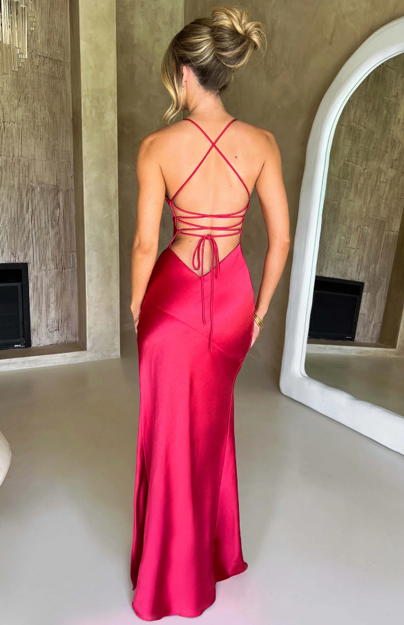 Devany | Elegant Maxi Dress with Thigh-High Slit
