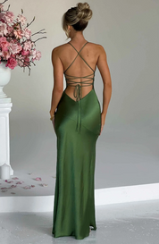 Devany | Elegant Maxi Dress with Thigh-High Slit
