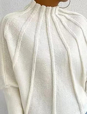 Averia | Women’s Batwing Knit Mock Neck Sweater
