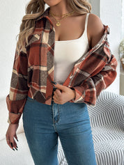 Lunara | Women’s Cropped Plaid Jacket