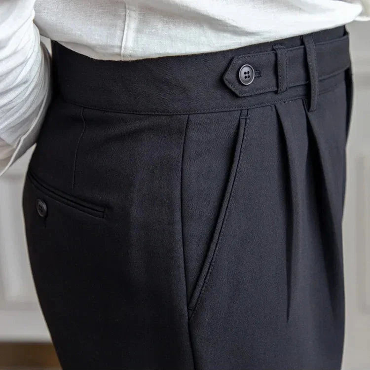 Naples | Men’s High-Waist Straight-Leg Trousers