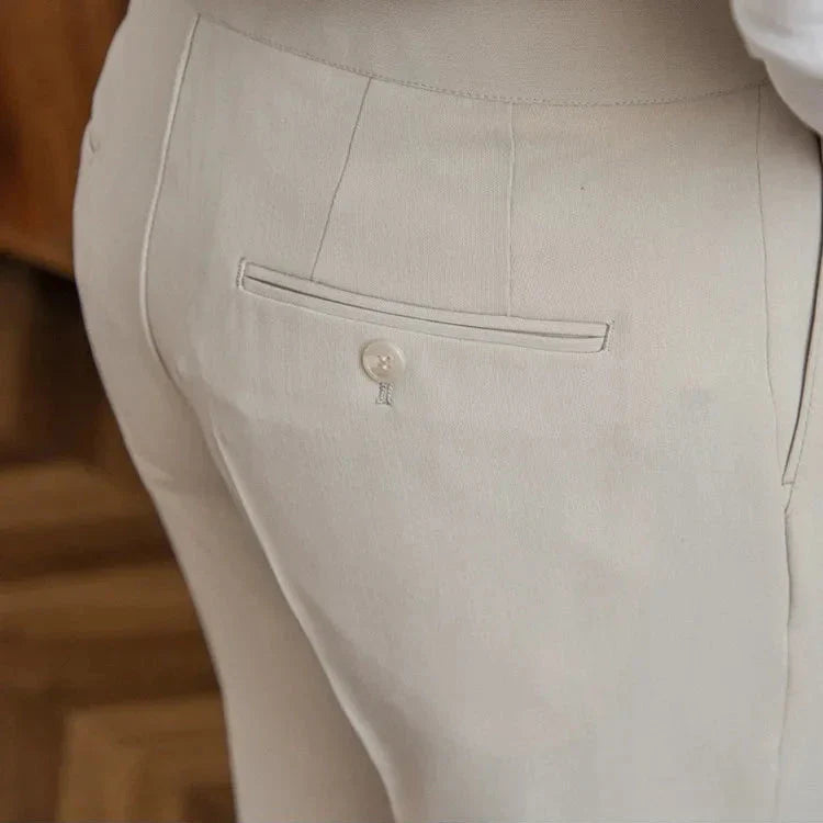 Naples | Men’s High-Waist Straight-Leg Trousers