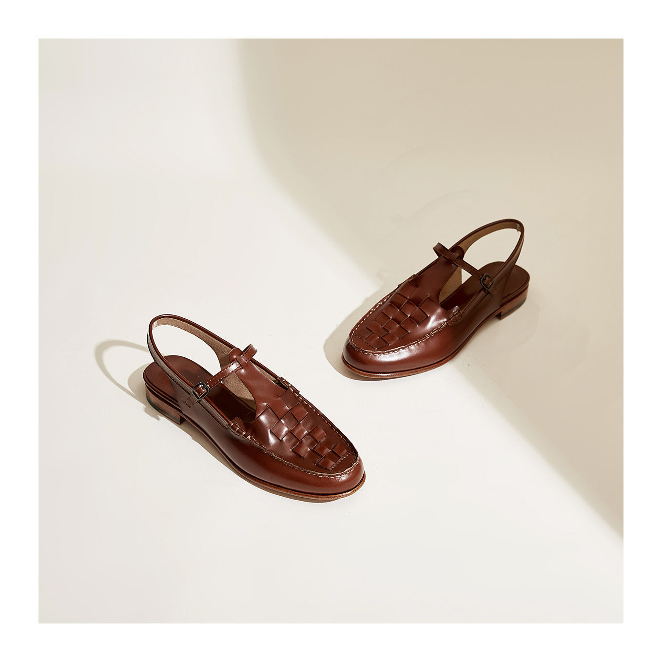 Bellara | Women’s Woven Leather Slingback Sandals